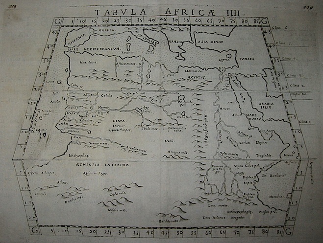 Ruscelli Girolamo (1504-1566) Tabula Africae IIII 1574 Venezia